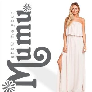 Show Me Your Mumu Soft Beige Hacienda Maxi Dress